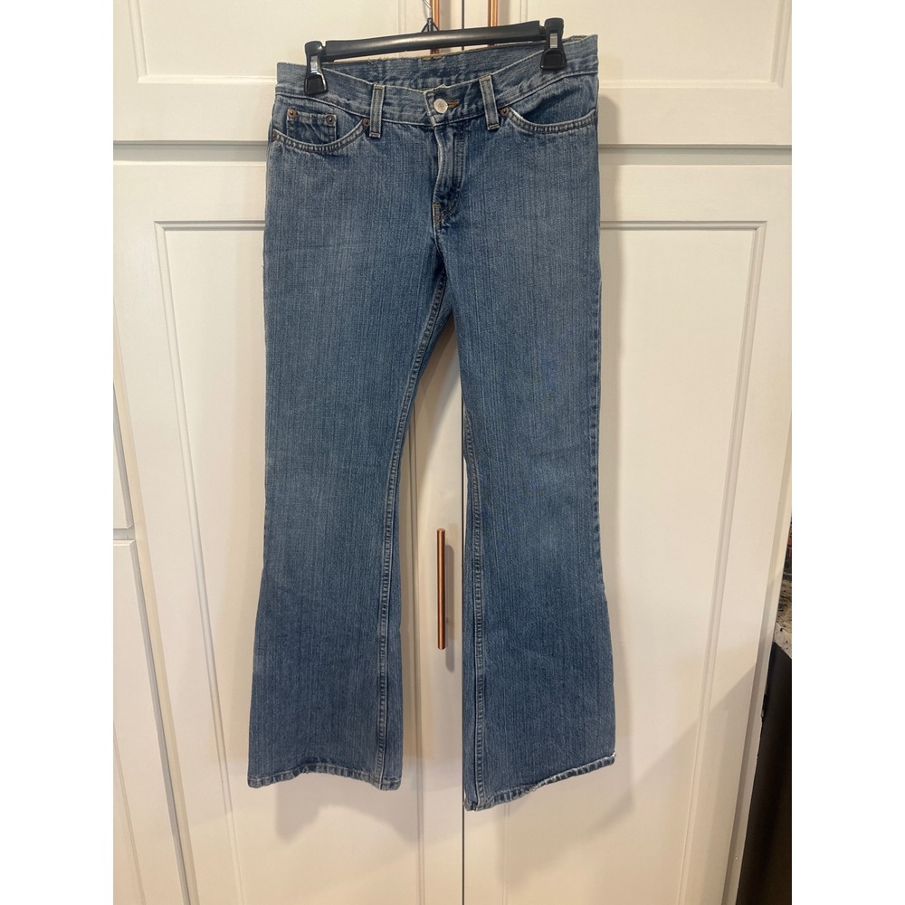 Lucky Brand Dungarees Womens 6/28 Blue Jeans Bootcut American Made Vintage Wash